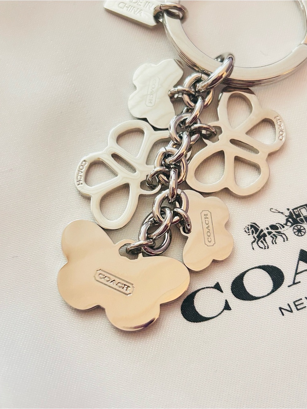 Vintage RARE Coach Y2K Butterfly Keychain/ Bag charm - Picture 9 of 16